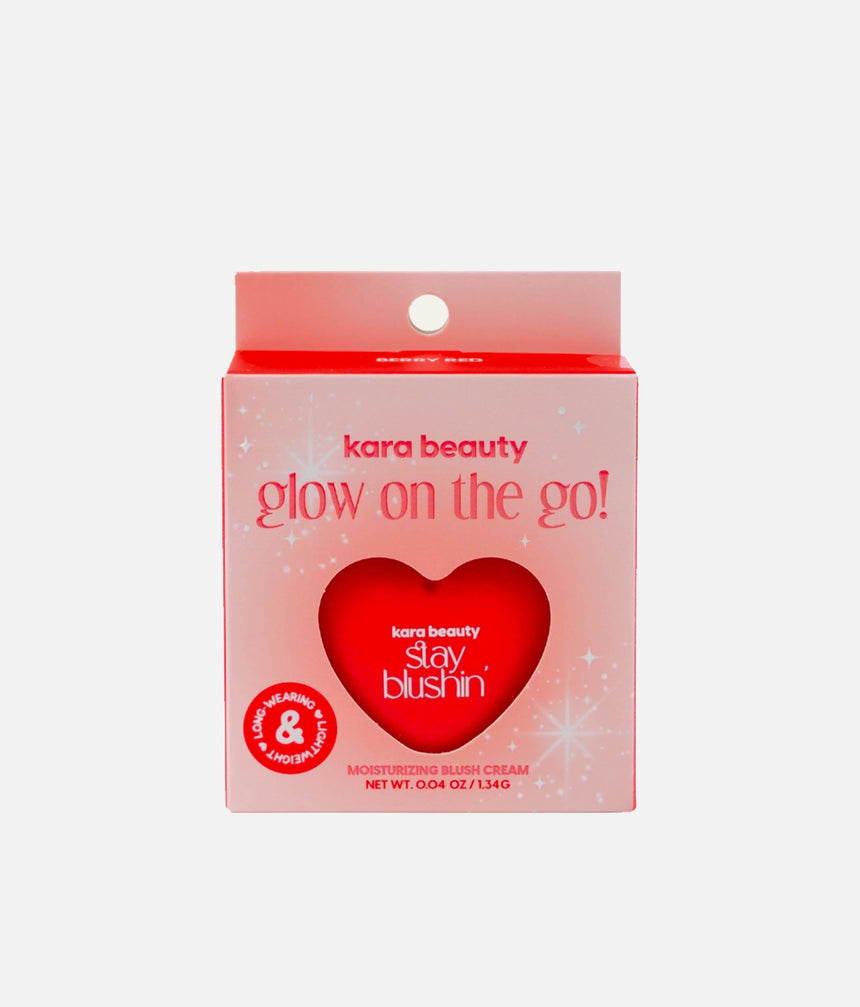 STAY BLUSHIN! Cream Blush On-the-Go with Keychain - BERRY RED