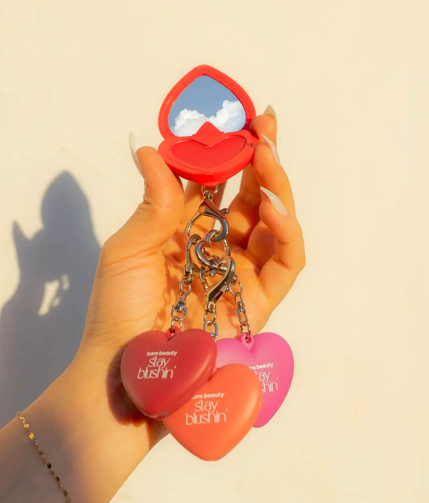 STAY BLUSHIN! Lip and Cheek Cream Blush with Keychain - SUNKISSED