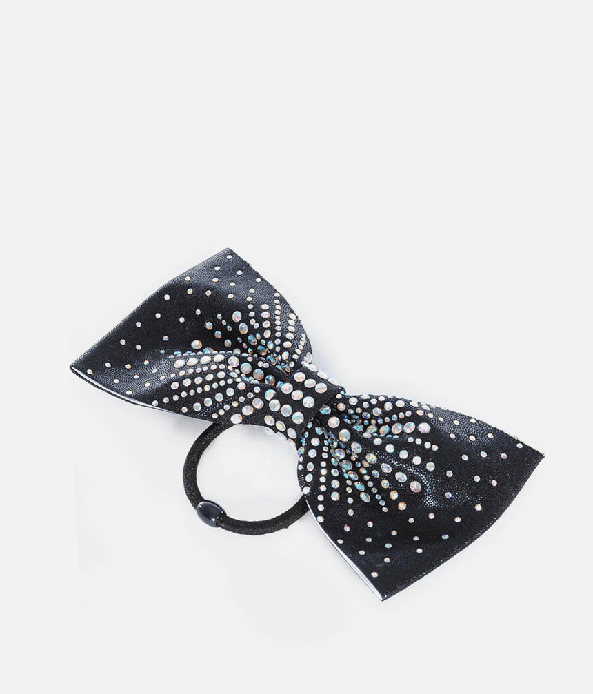 Diamante Hair Bow for Gymnasts, Sparkly & All-Over Rhinestones