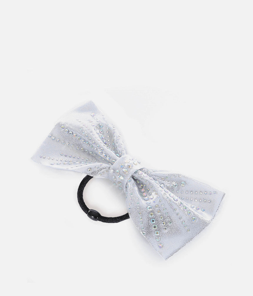 Diamante Hair Bow for Gymnasts, Sparkly & All-Over Rhinestones