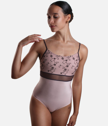 Timeless Camisole Ballet Leotard with Sheer Waist Detail - BRIGID DI ROSE