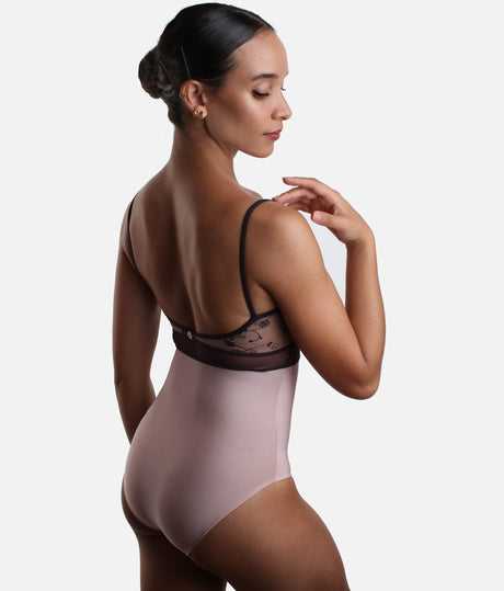 Timeless Camisole Ballet Leotard with Sheer Waist Detail - BRIGID DI ROSE