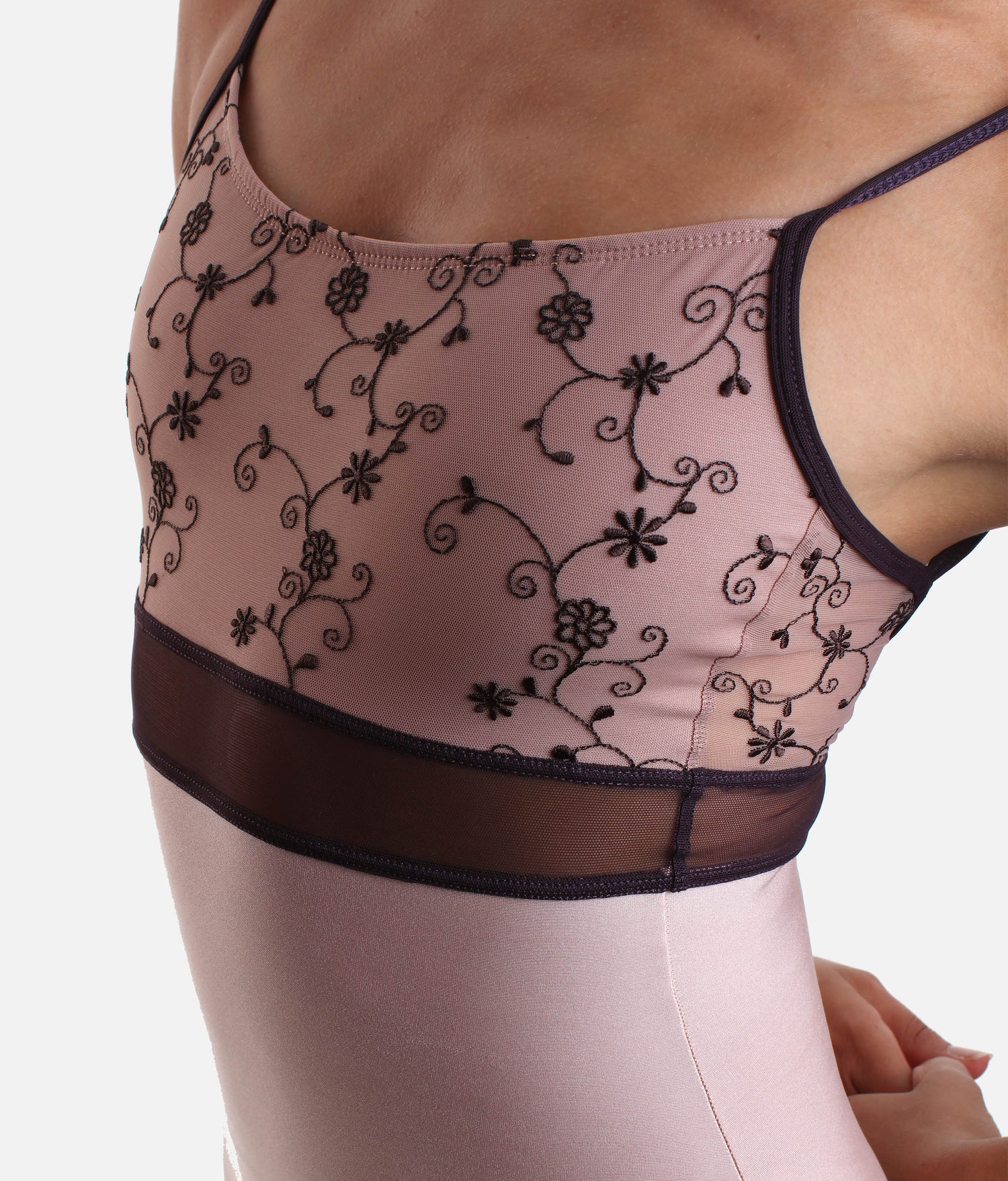 Timeless Camisole Ballet Leotard with Sheer Waist Detail - BRIGID DI ROSE