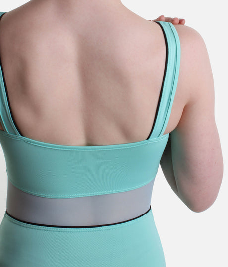 Tank Strap Leotard, Sleek Scoop Neckline - BY03