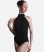 High Neck Dance Leotard with Lace Detail & Back Zip - BY07