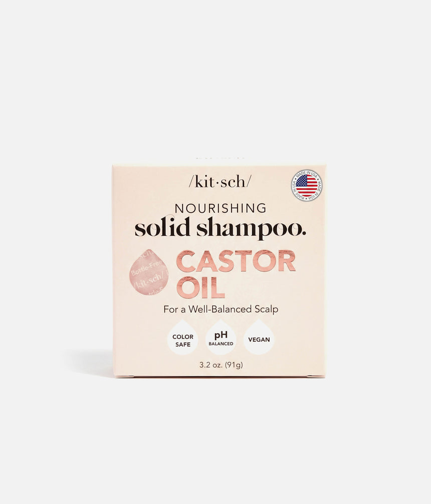 Nourishing Castor Oil Shampoo Bar - Solid Shampoo, Salon-Quality Hair