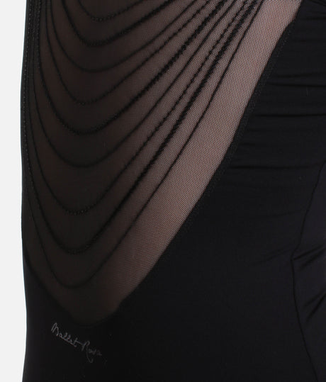 Camisole Leotard with Embroidered Mesh Back - CHAUCER