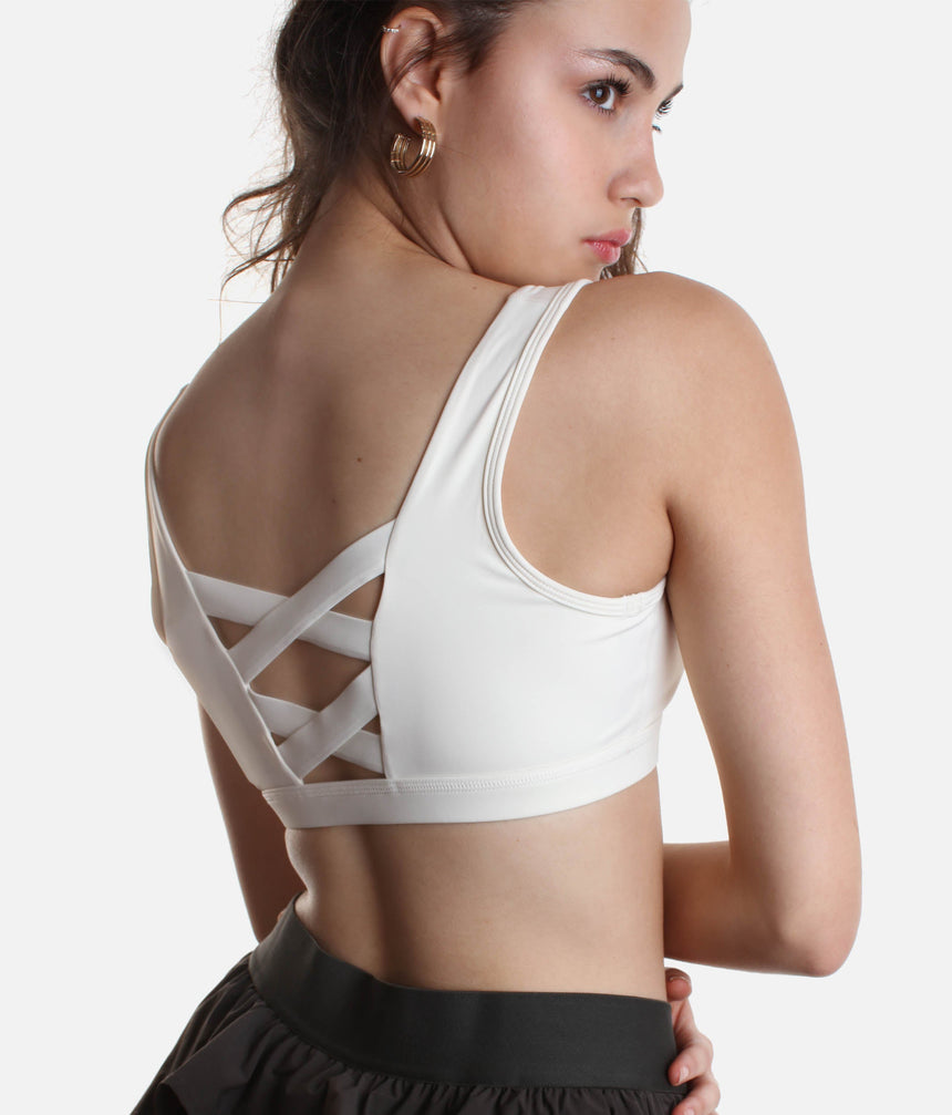 Corset Bra in Ivory - The Ultimate Pilates Bra