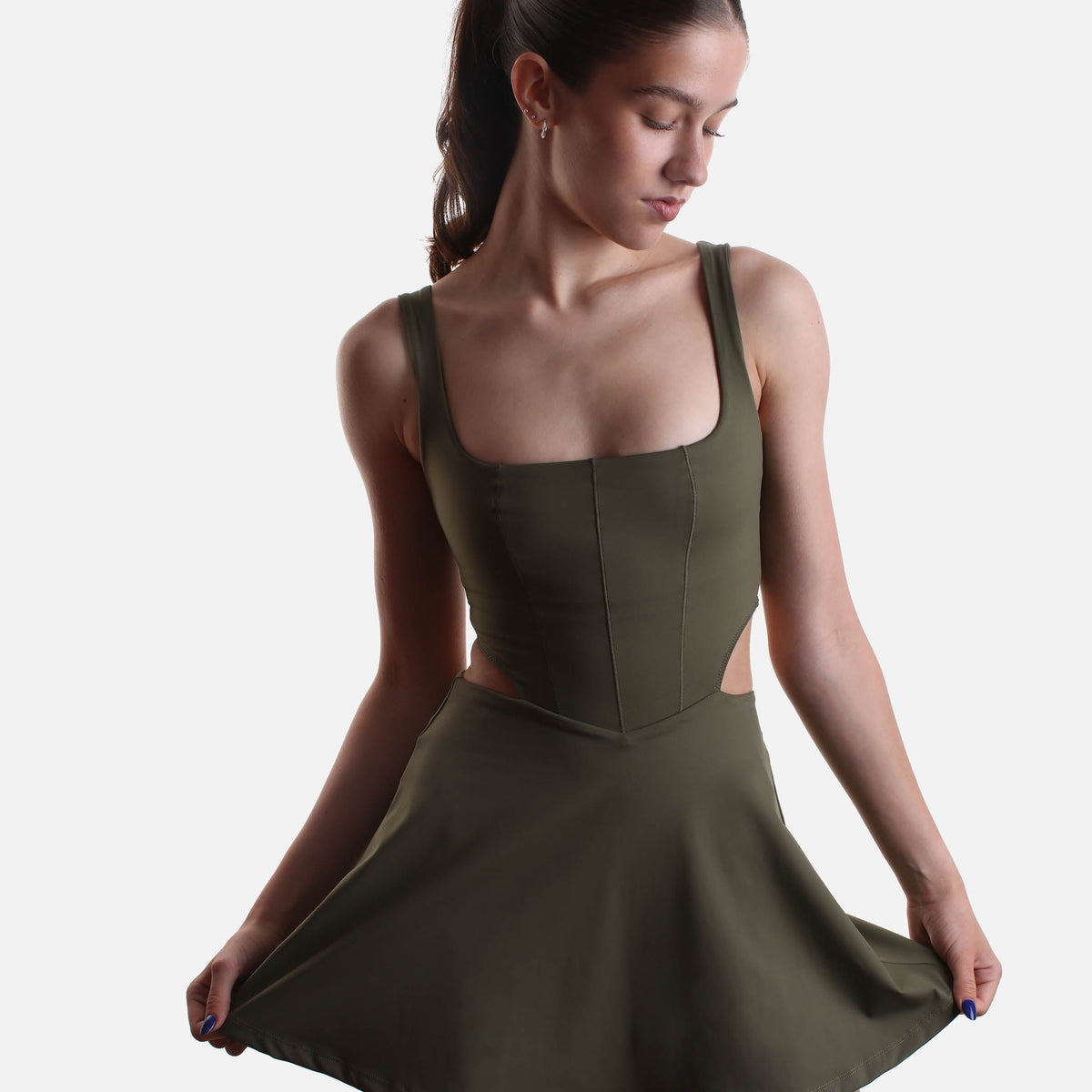 Pilates-Ready Dress with Pockets – POPFLEX Cut It Out