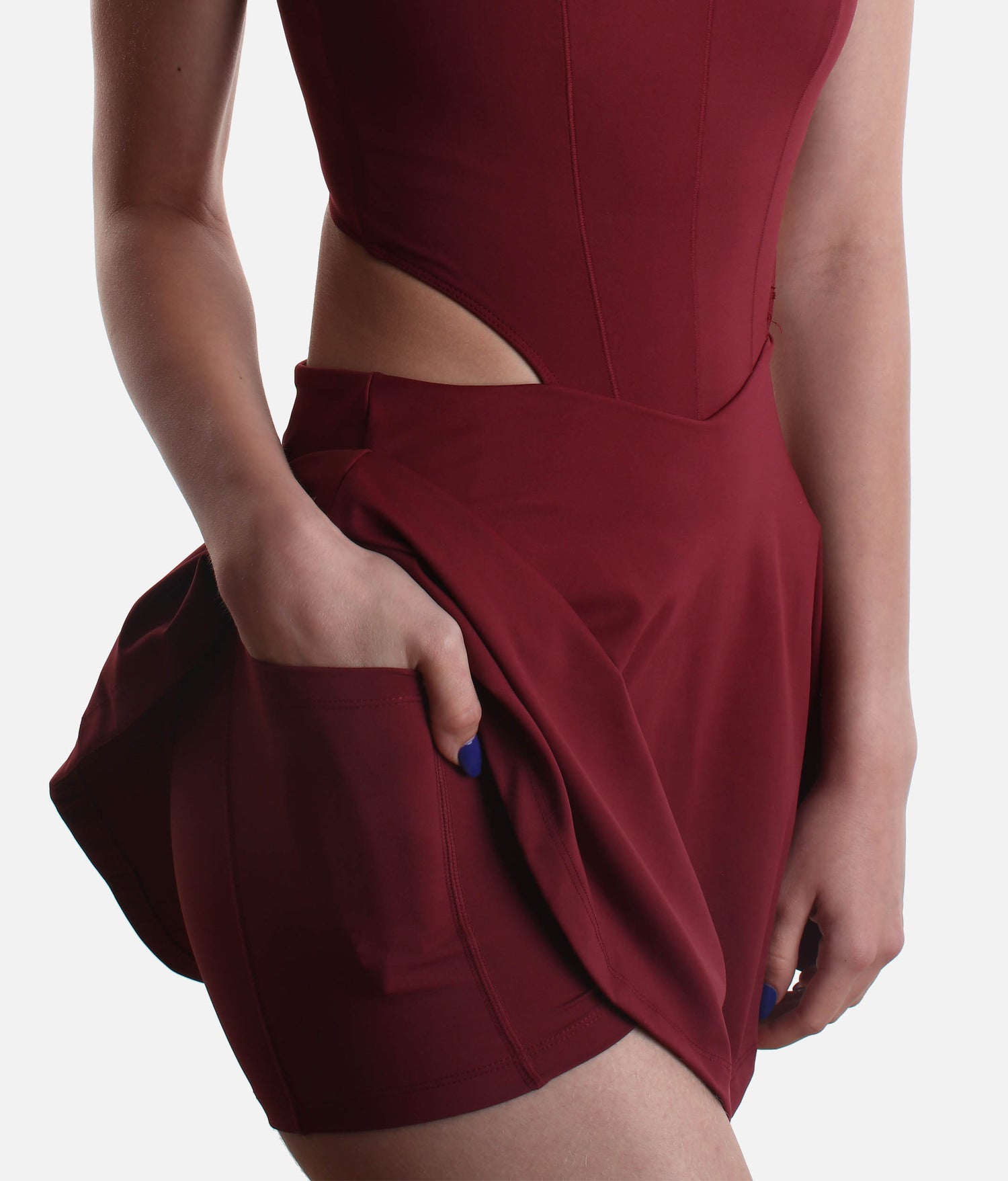 CUT IT OUT DRESS – Active Skater Dress with Pockets & Built-in Shorts