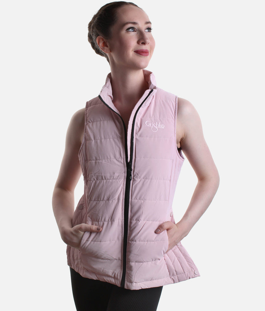 Quilted CLOUD Dance Vest, Lightweight Warm-Up for Dancers - CV001