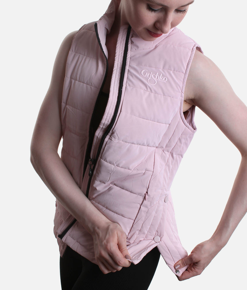Quilted CLOUD Dance Vest, Lightweight Warm-Up for Dancers - CV001
