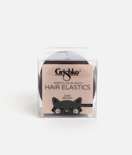 Hair Elastics, No-Slip Bands for Buns, Braids & Ponytails - HA1001G