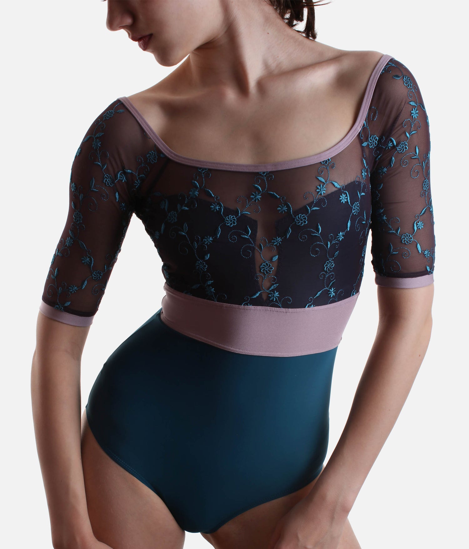 Elegant Ballet Leotard with Low Back and Sweetheart Neckline - VITTORIA GL