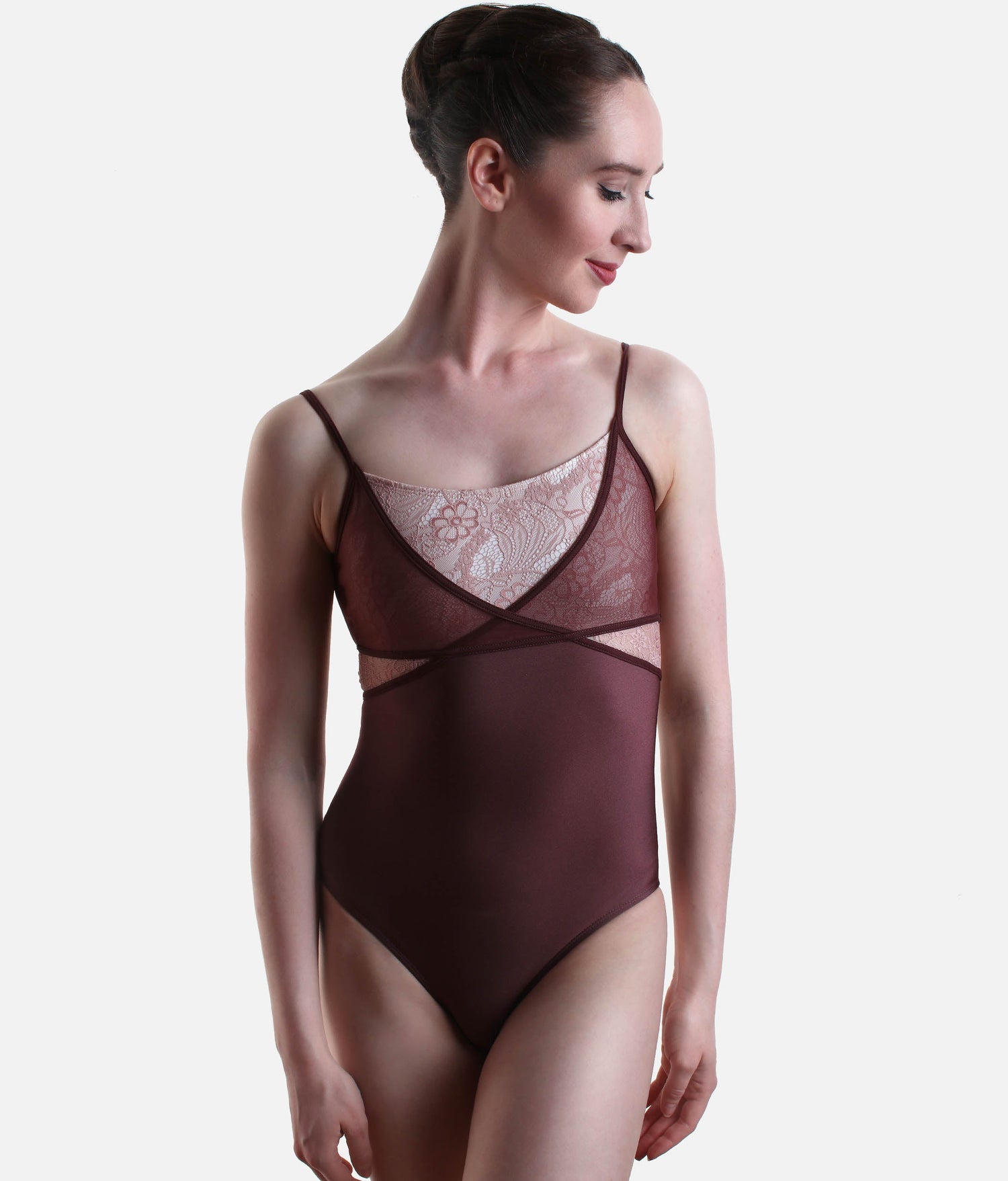Elegant Camisole Ballet Leotard with Lace Waist, Classy Collection - BRIGID CL