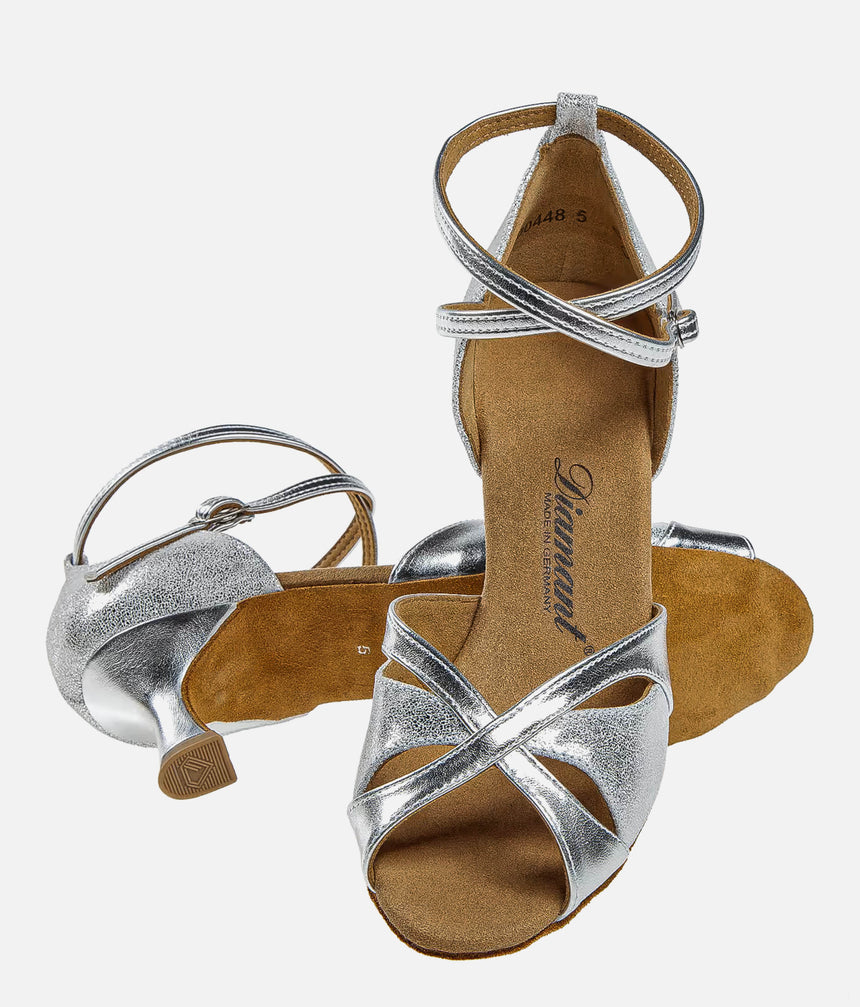 Silver Open Toe Latin Dance Sandal – 463X