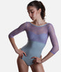 Long Sleeve Lace Ballet Leotard, V-Back & Boat Neck - DIANA DI