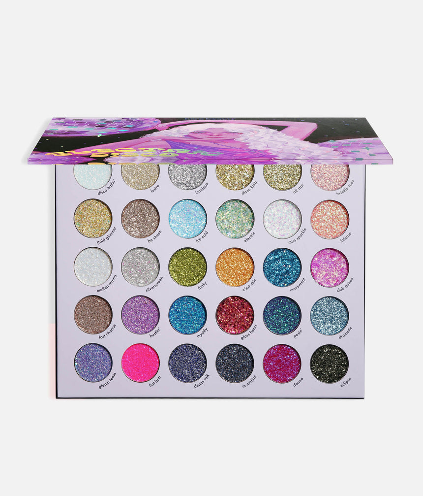 GLITTER PALETTE 30 Sparkly Shades for Face, Eyes & Body - ELECTRIC DISCO
