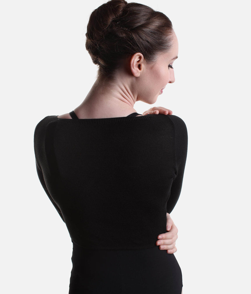 Cropped Warm-Up Top, Soft Knit Essential for Dancers - E11200