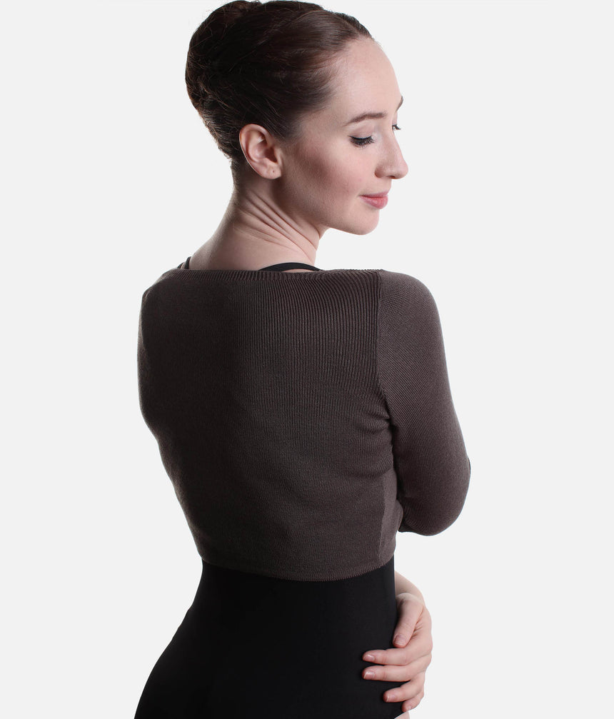 Cropped Warm-Up Top, Soft Knit Essential for Dancers - E11200