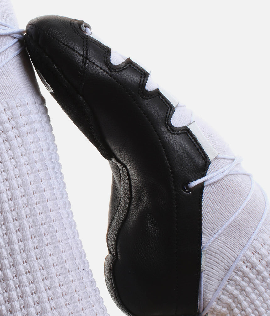 Leather Irish Dancing Pumps, Split Sole with White Lace Loops - ERIN