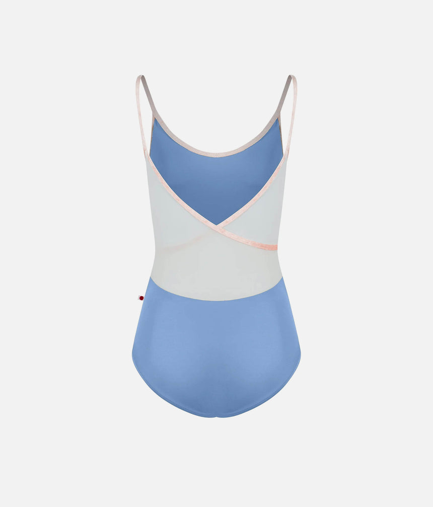 Fiona Ballet Leotard • Paradise with Blush Mesh Wrap Back