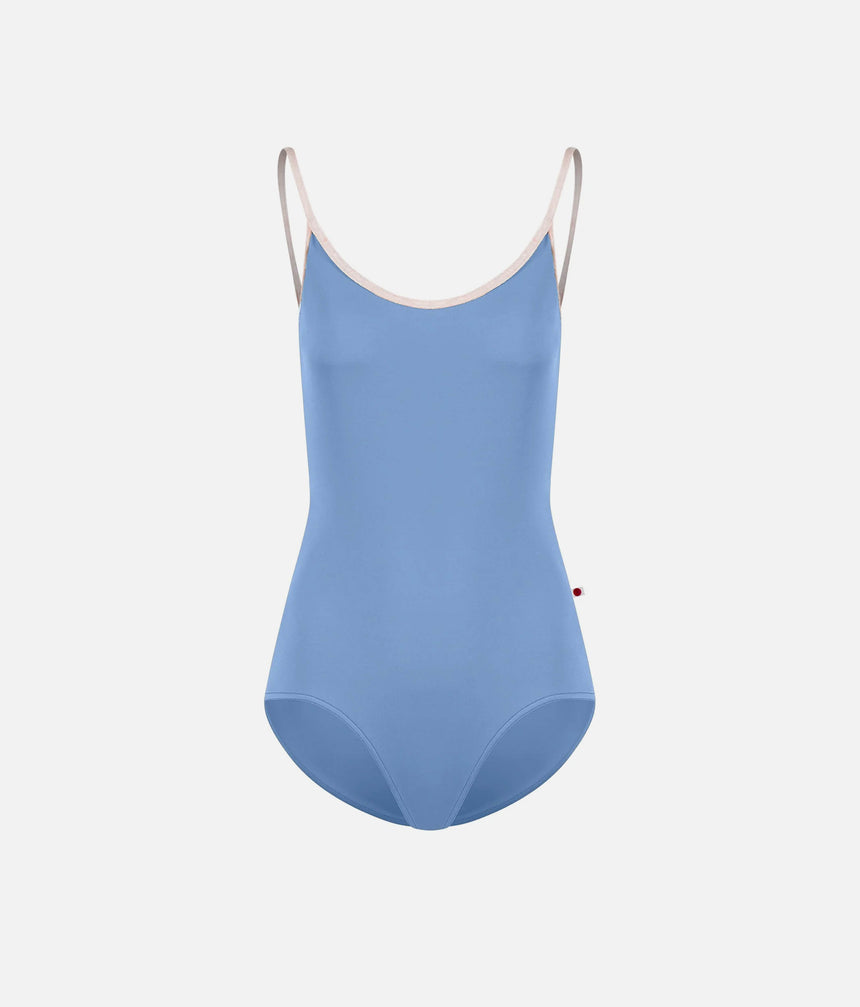 Fiona Ballet Leotard • Paradise with Blush Mesh Wrap Back