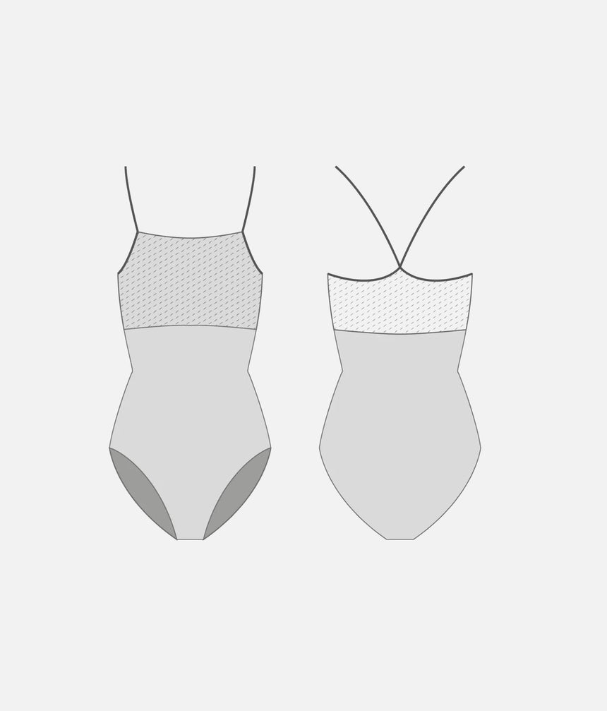 GAIA DI Scotland • Camisole Ballet Leotard with Floral Lace, Icons Collection