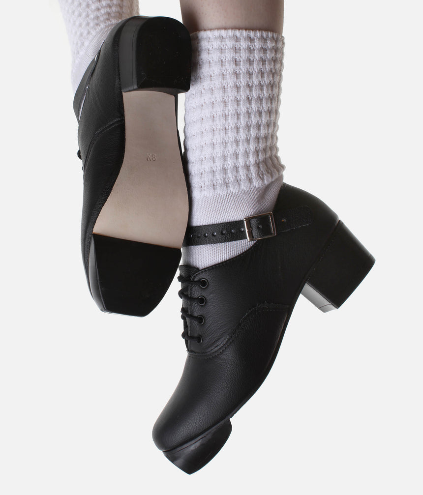 Featherflexi Core Jig Shoes, Beginner to Inter Irish Dancing Hard Shoe - GL50