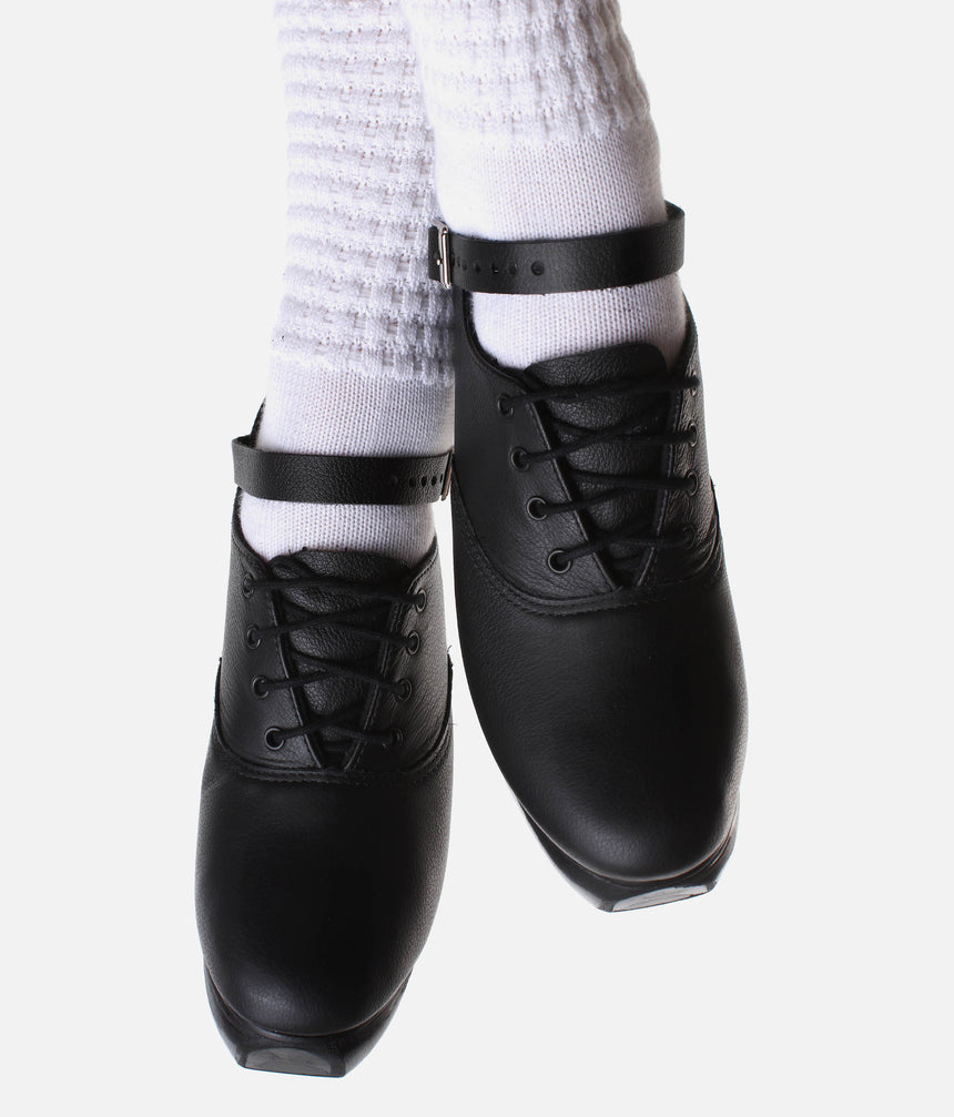 Featherflexi Core Jig Shoes, Beginner to Inter Irish Dancing Hard Shoe - GL50