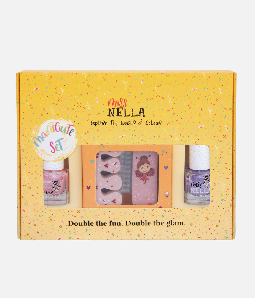 GLITTER ManiCute Nail Polish & Accessories Set, Manicure Gift for Girls