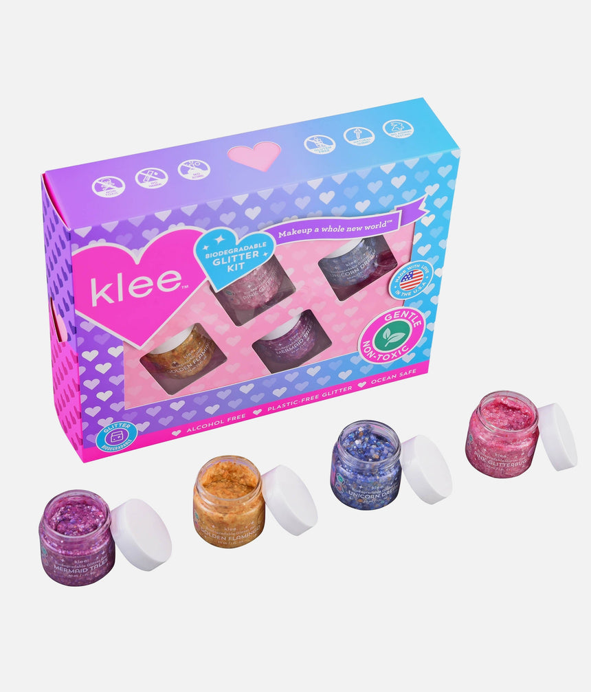 MERMAID PARADISE GLITTER GEL SET - Ocean-Safe, Biodegradable for Hair, Face & Body