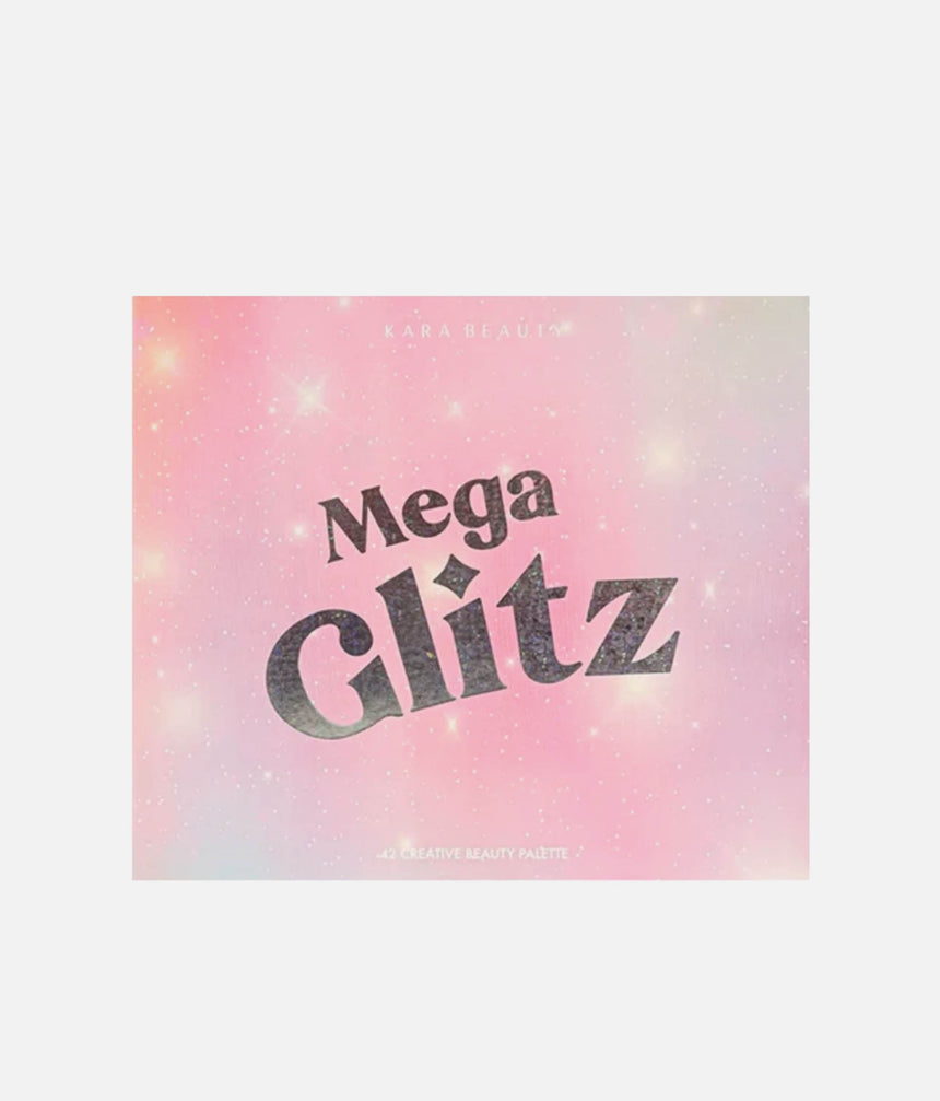 Eye & Body Glitter Palette with 42 Bold, Holographic & Metallic Shades - MEGA GLITZ