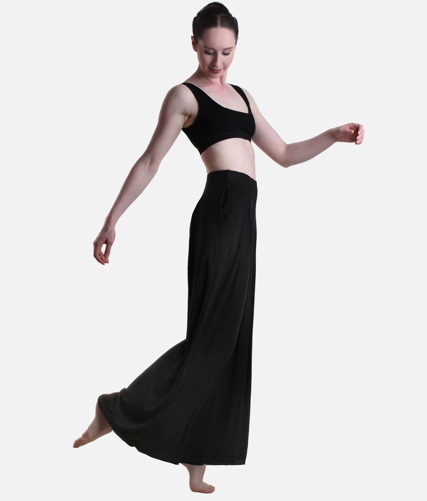 Wide Leg Pant, High Waisted Lounge & Travel Pants with Pockets - GO WITH FLOW