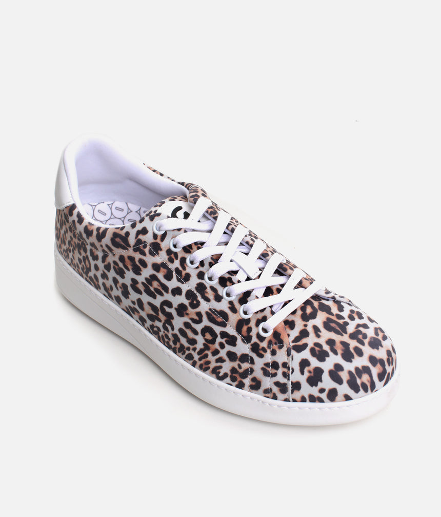 Groovies BALI Dance Sneakers, Leopard Style with Spin Sole