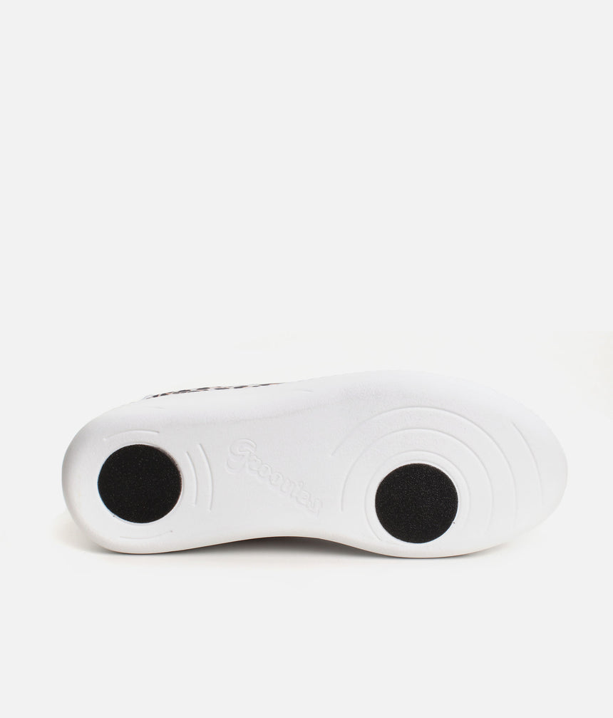 Groovies BALI Dance Sneakers, Leopard Style with Spin Sole