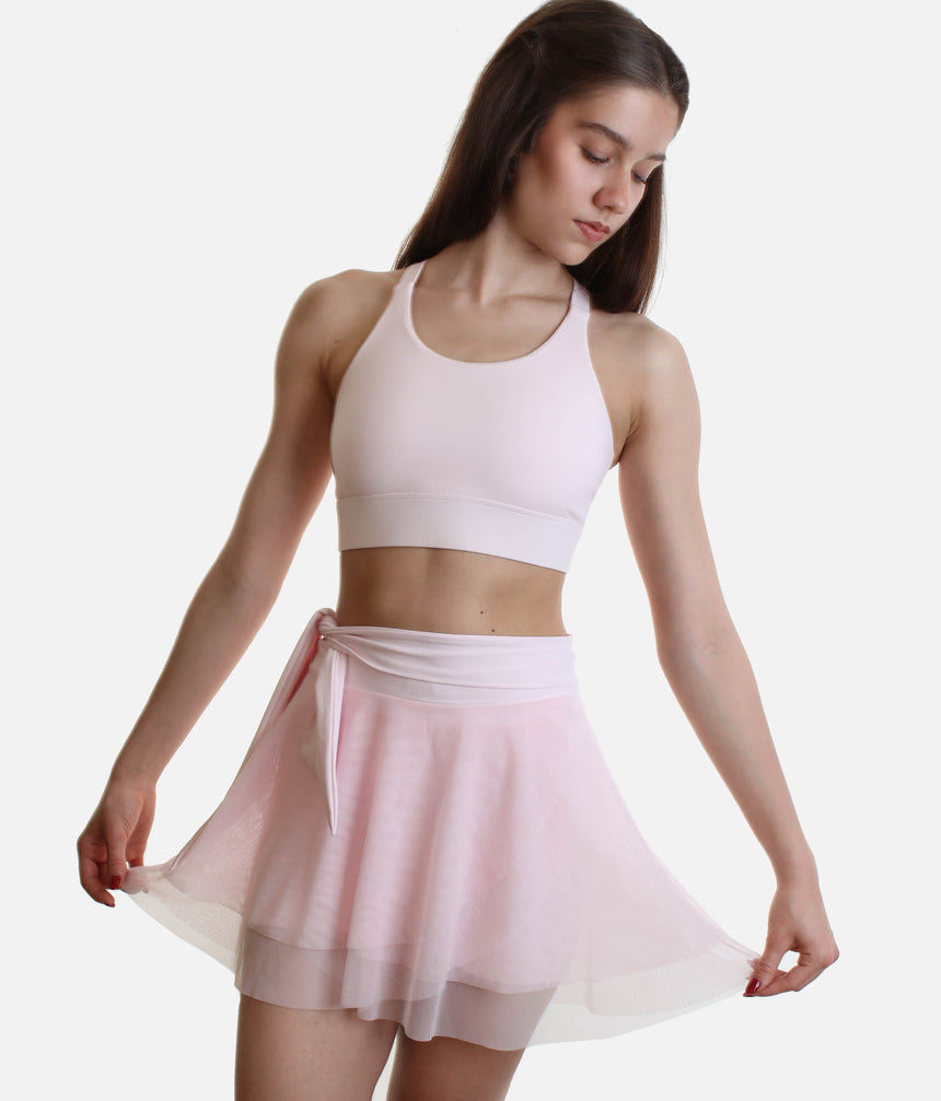 Juliet Wrap Skort – Ballet-Inspired High-Waisted Skirt with Pockets