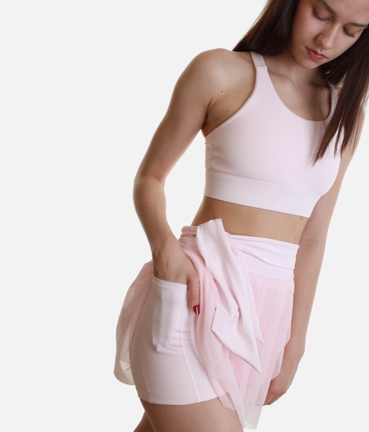 Juliet Wrap Skort – Ballet-Inspired High-Waisted Skirt with Pockets
