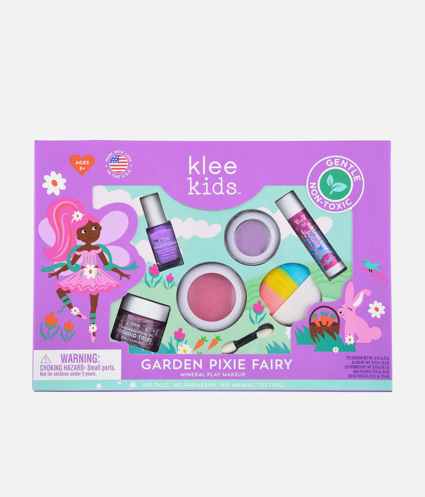 DELUXE PLAY MAKEUP KIT, Pink Ballet Fairy & Garden Pixie Fairy, Safe & Kid-Friendly