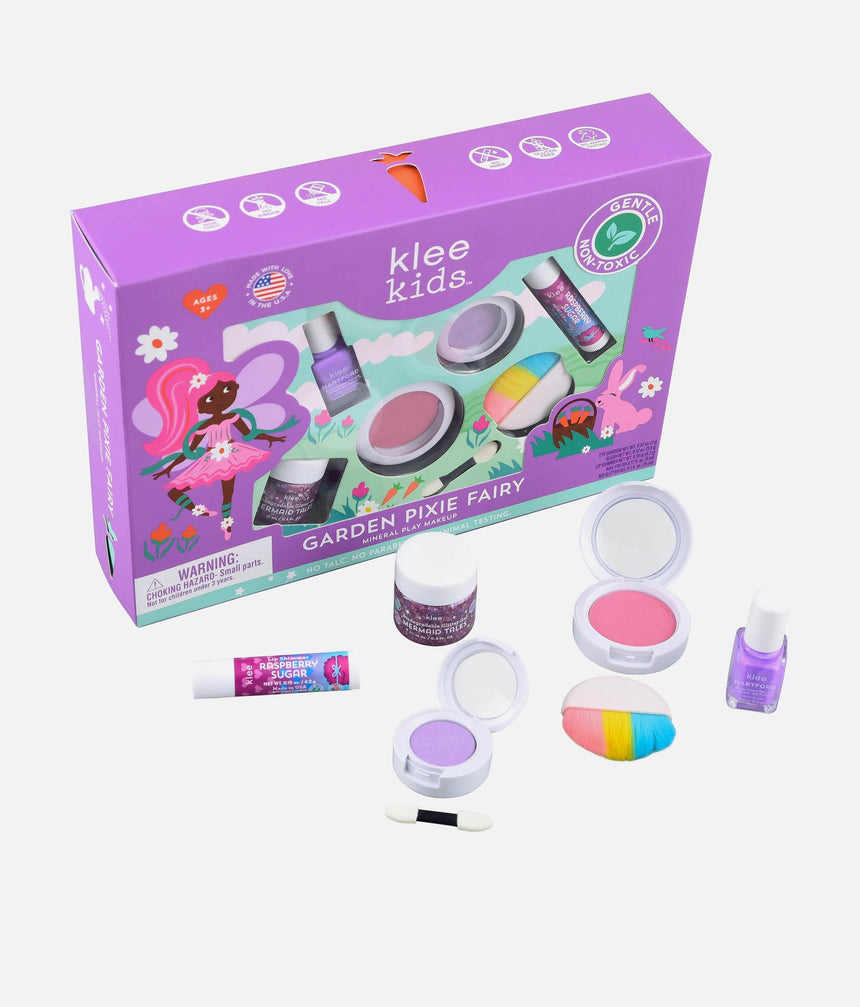 DELUXE PLAY MAKEUP KIT, Pink Ballet Fairy & Garden Pixie Fairy, Safe & Kid-Friendly