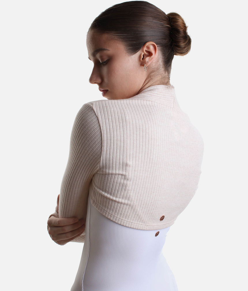 Knit Ballet Bolero Shrug • Long Sleeve Warm-Up with Thumbholes - Lumi