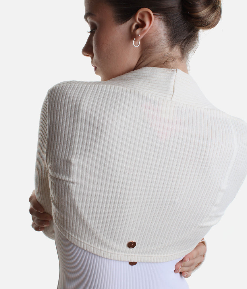 Knit Ballet Bolero Shrug • Long Sleeve Warm-Up with Thumbholes - Lumi