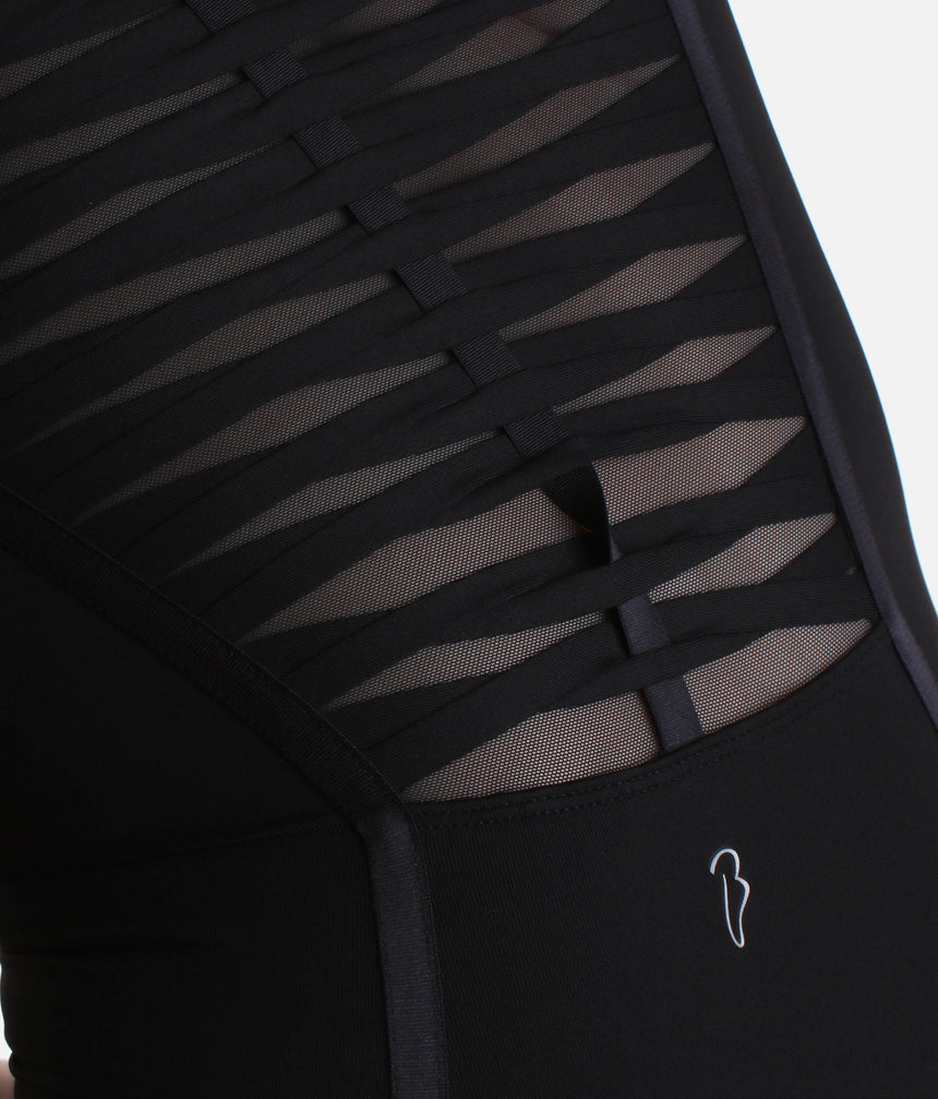 Camisole Dance Leotard, Mesh Twist Back - L5297