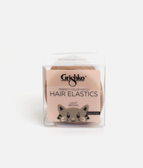 Hair Elastics, No-Slip Bands for Buns, Braids & Ponytails - HA1001G