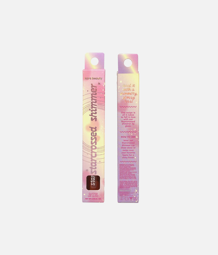 STARCROSSED GLITTER LIP GLOSS High Shine, Non-Sticky Glow - DEEP IN LOVE