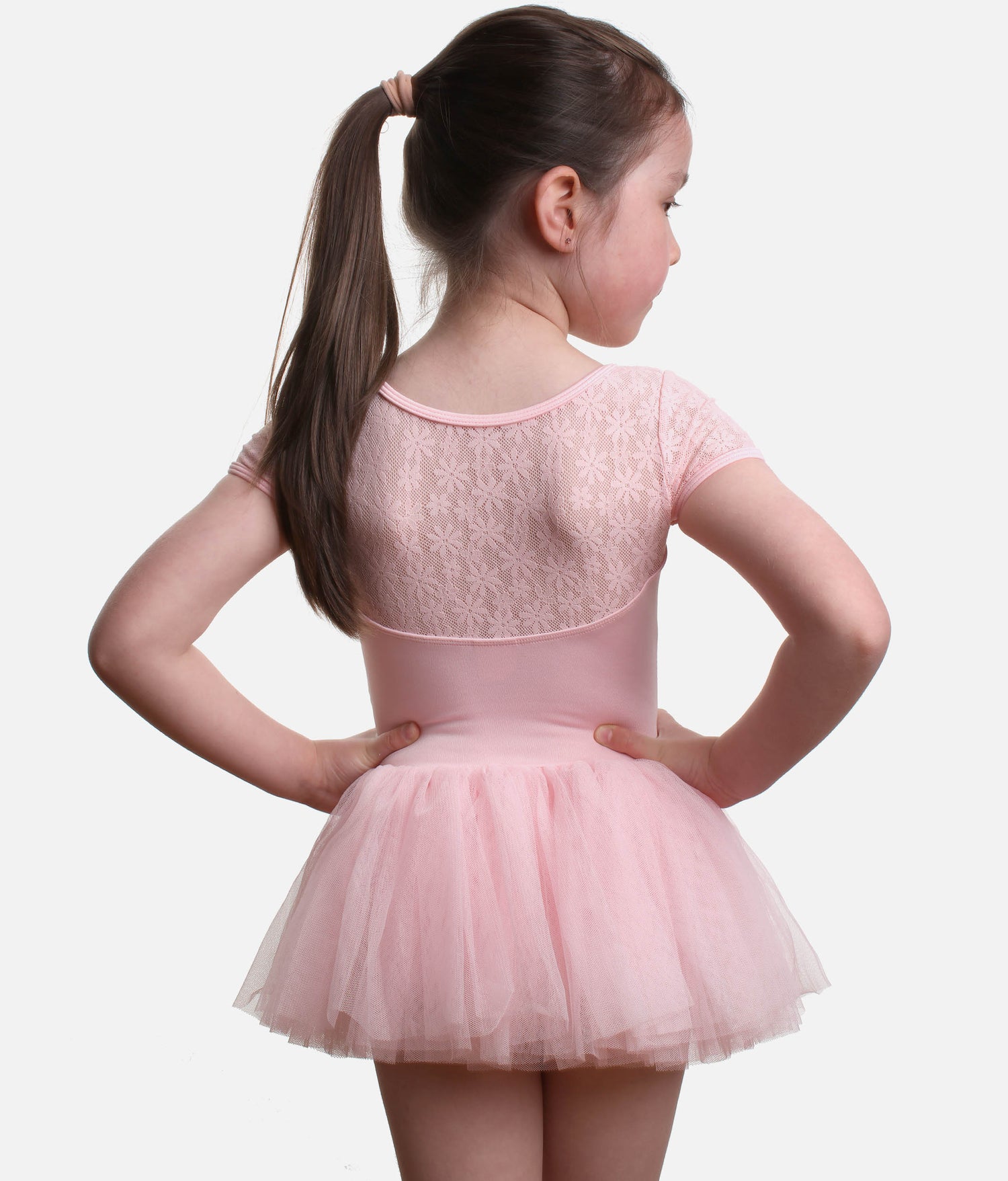 Majesty Cap Sleeve Tutu Dress, Daisy Lace Detail  - M1564C