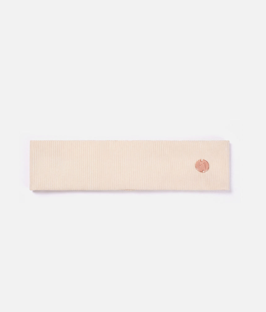 Ribbed Ballet Headband • Soft Pink & Light Cream