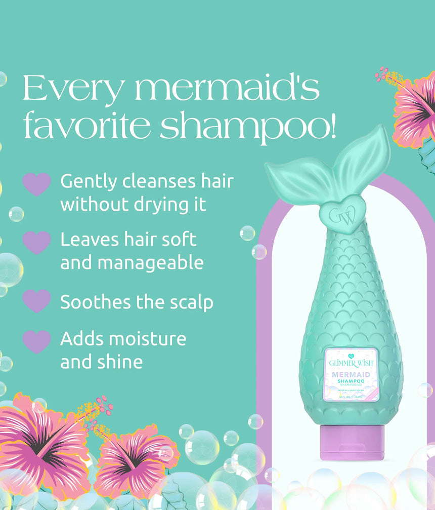MERMAID SHAMPOO, Gentle, Vegan, Fun Hair Wash for All Hair Types