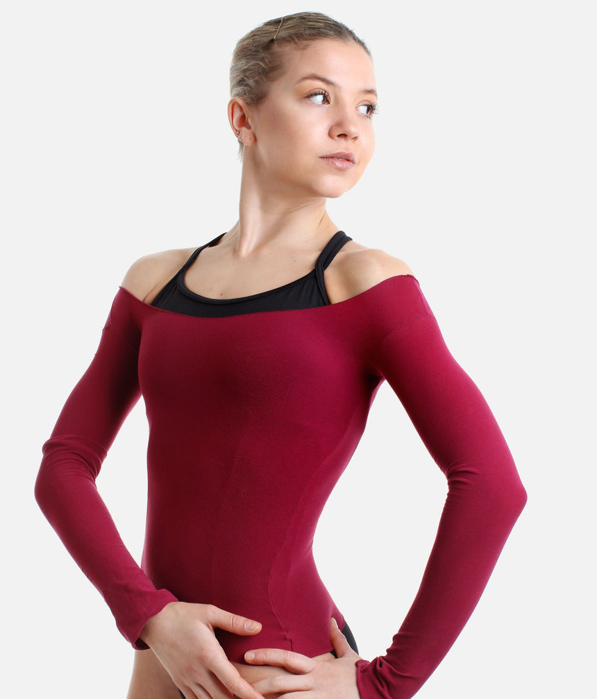 Long Sleeve Dance Top, Stretch Body-Pop for Studio & Streetwear - 816