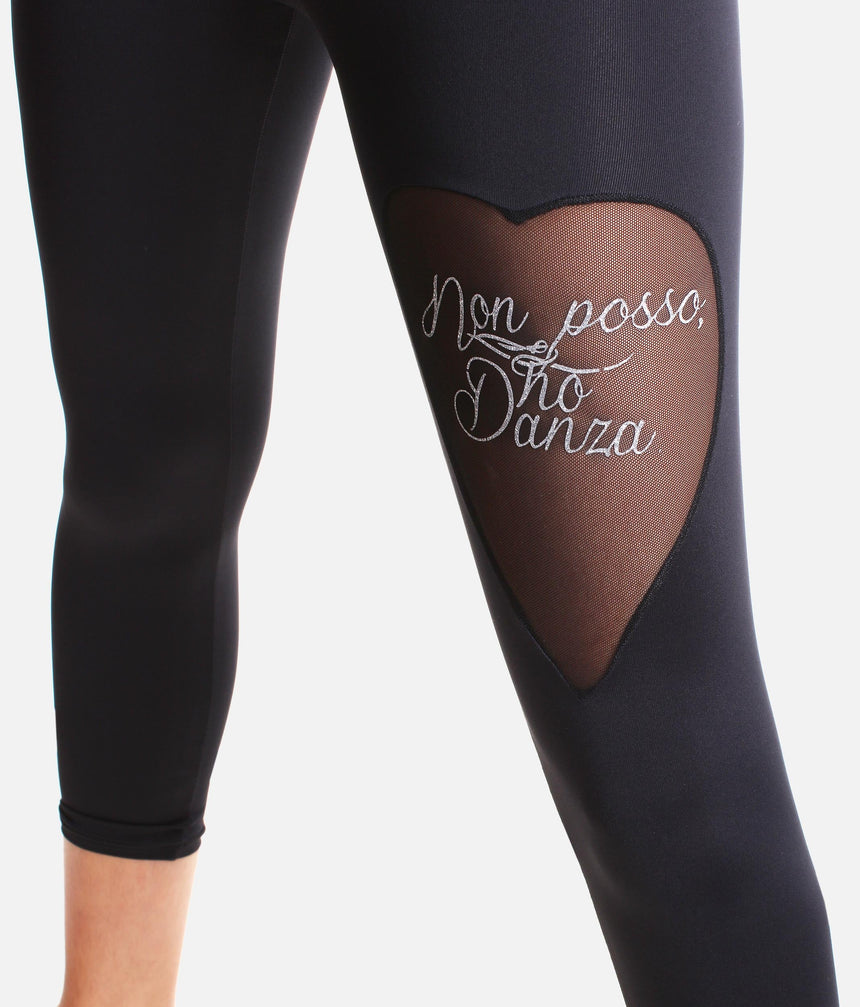 Mesh Insert Leggings - 0161